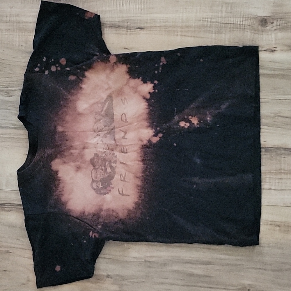 Rabbit Skins, 5/6, purpose Faded Black. Friends Tshirt with horror movie killers